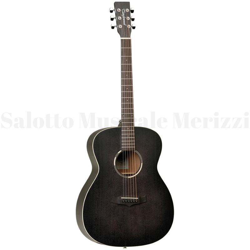 TWBB-O-LH Chitarra acustica Smokestack Black Satin per mancini
